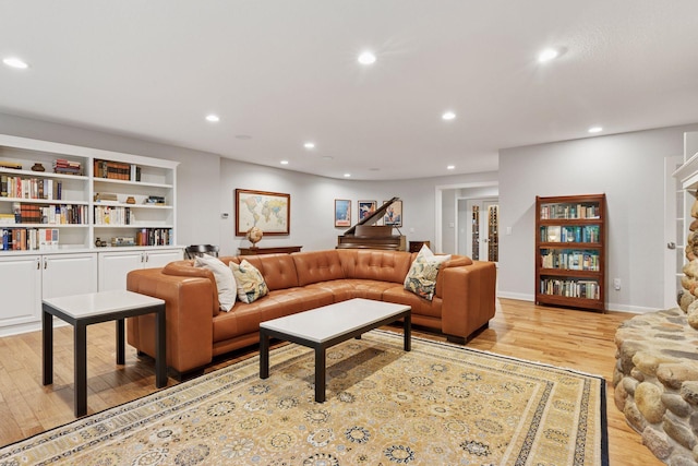 490 Old Long Lake Rd, Orono, MN 55391 - living room with recessed lighting and light wood-style flooring