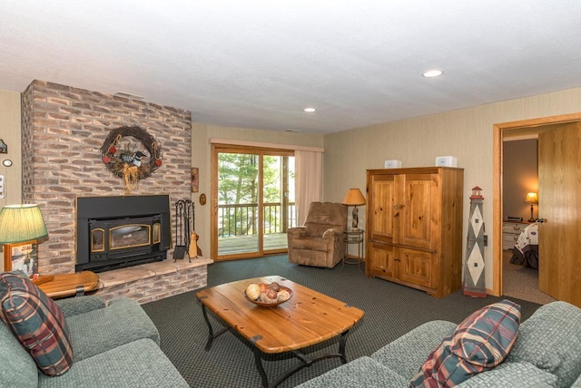 8744 Interlachen Rd, Lake Shore, MN 56468 - carpeted living area with recessed lighting