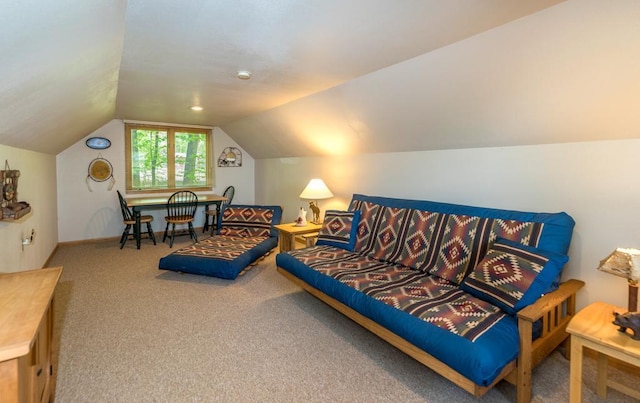 8744 Interlachen Rd, Lake Shore, MN 56468 - carpeted living area with lofted ceiling