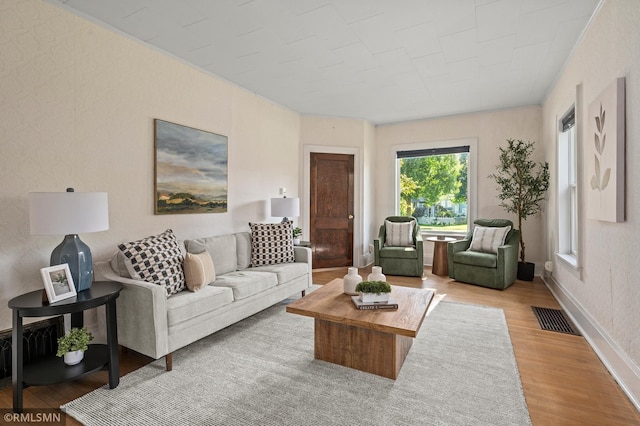 920 2nd St S, Stillwater, MN 55082 - living room featuring wood finished floors and baseboards