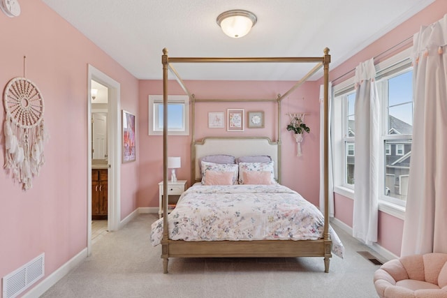 62 Rapp Farm Blvd, North Oaks, MN 55127 - carpeted bedroom with baseboards and connected bathroom