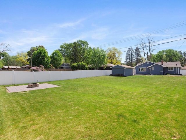 10308 Belmont Rd, Minnetonka, MN 55305 - view of yard with an outdoor fire pit