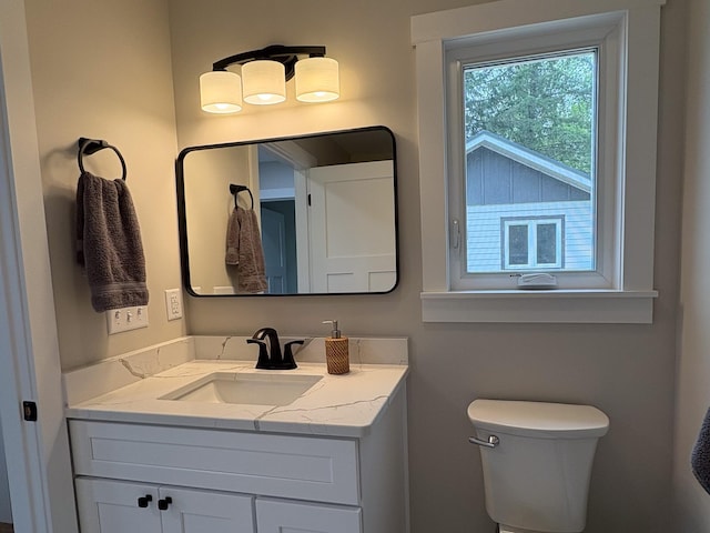 11445 State Highway 48, Trade Lake, WI 54853 - bathroom featuring vanity and toilet