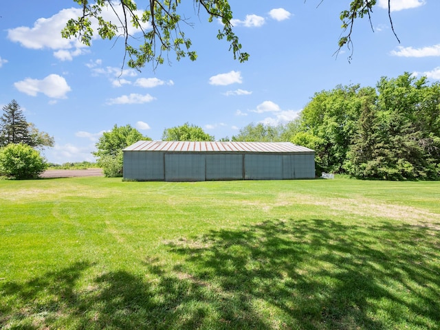 8418 State Highway 29 S, Alexandria, MN 56308 - view of grassy yard featuring a pole building and an outdoor structure