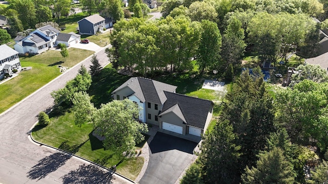 aerial perspective of suburban area