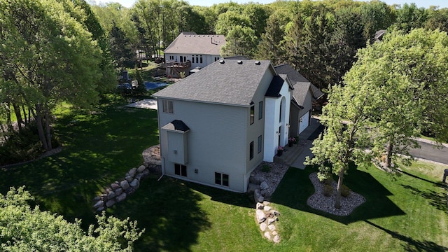 view from above of property