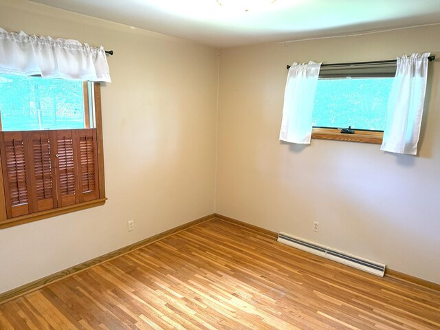1611 Graydon Ave, Brainerd, MN 56401 - empty room featuring baseboard heating and wood finished floors