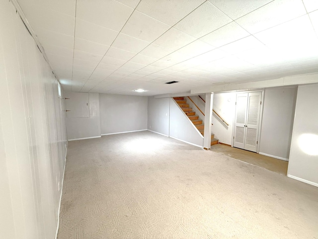 1611 Graydon Ave, Brainerd, MN 56401 - finished basement featuring stairs and carpet floors