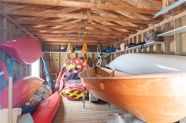 view of storage