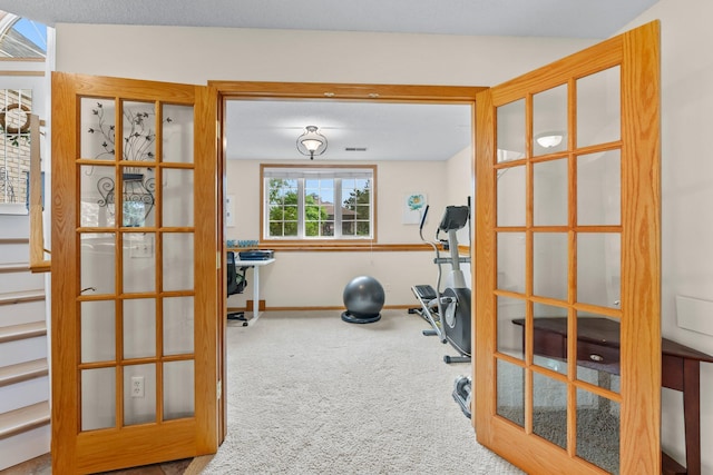 2001 Stonepine Ave, Hudson, WI 54016 - workout area with carpet and baseboards