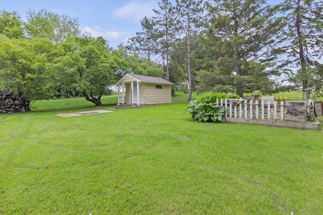 5935 County Road 11, Independence, MN 55359 - view of grassy yard featuring an outdoor structure and view of wooded area