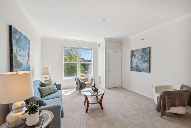 13560 Technology Dr Unit 1207, Eden Prairie, MN 55344 - living area featuring ornamental molding, light colored carpet, and baseboards