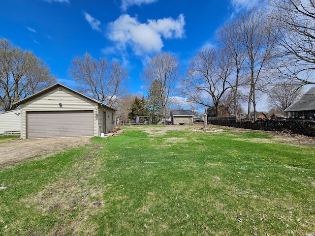 103 Bloomer St E, Morristown, MN 55052 - view of yard with an outdoor structure and dirt driveway