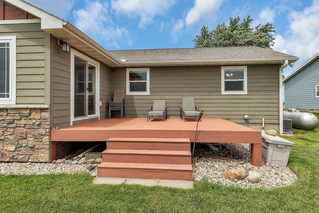 21048 Eagle Dr, Leslie Twp, MN 56360 - view of wooden terrace