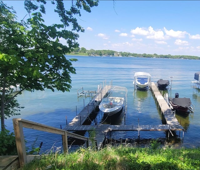 3114 Brooks Ln, Minnetonka Beach, MN 55391 - dock with a water view and boat lift