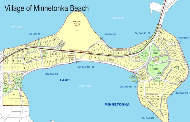 3114 Brooks Ln, Minnetonka Beach, MN 55391 - map showing property parcels