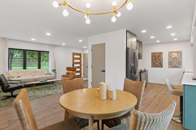 1795 Nolan Ave N, West Lakeland Twp, MN 55082 - dining area with light wood finished floors and recessed lighting