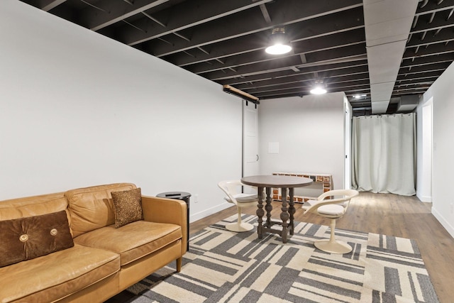 1795 Nolan Ave N, West Lakeland Twp, MN 55082 - living room featuring wood finished floors and baseboards