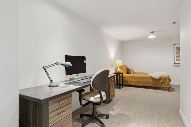 1795 Nolan Ave N, West Lakeland Twp, MN 55082 - bedroom with light carpet, a desk, and baseboards