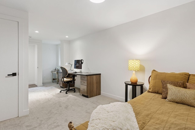 1795 Nolan Ave N, West Lakeland Twp, MN 55082 - carpeted bedroom featuring an office area, recessed lighting, and baseboards