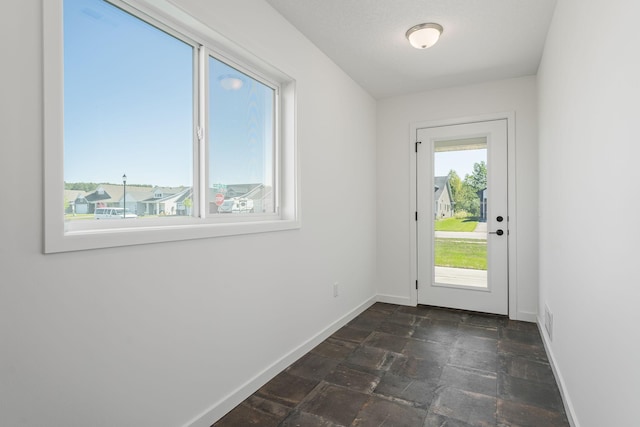 1129 Tiger Ct NE, Isanti, MN 55040 - entryway featuring stone tile floors and baseboards