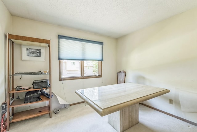 1567 Bavarian Pass, Fridley, MN 55432 - office with light carpet, a textured ceiling, and baseboards