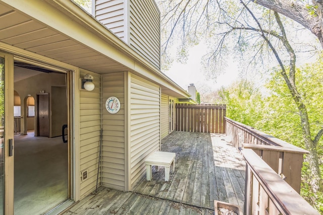 1567 Bavarian Pass, Fridley, MN 55432 - view of wooden deck
