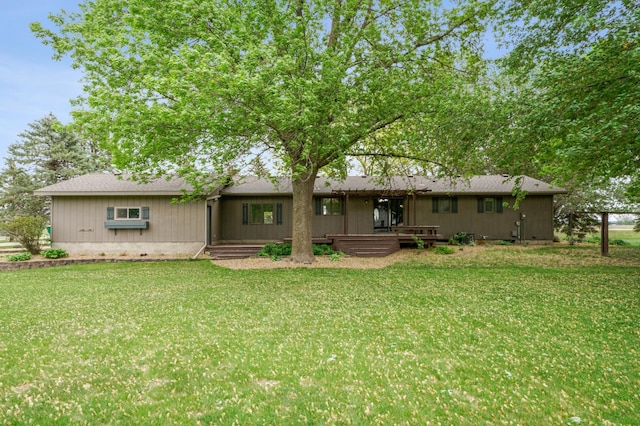 22800 401st Ave, Arlington Twp, MN 55307 - back of property featuring a yard and roof with shingles