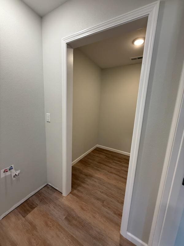 6809 Hamilton Park NW Unit 12, Bemidji, MN 56601 - corridor with wood finished floors and baseboards