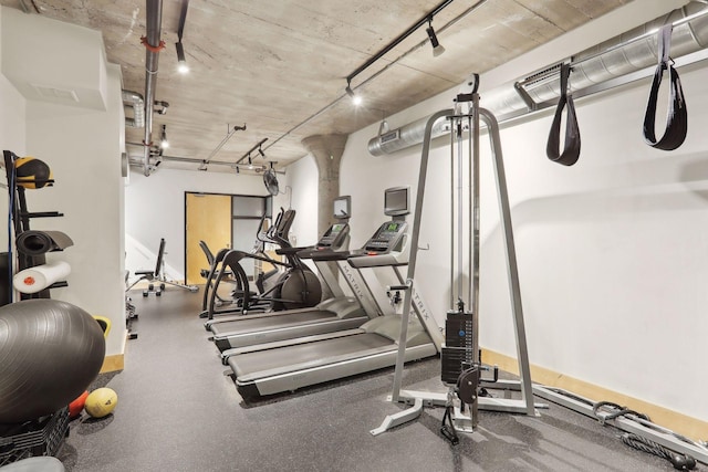 view of exercise room