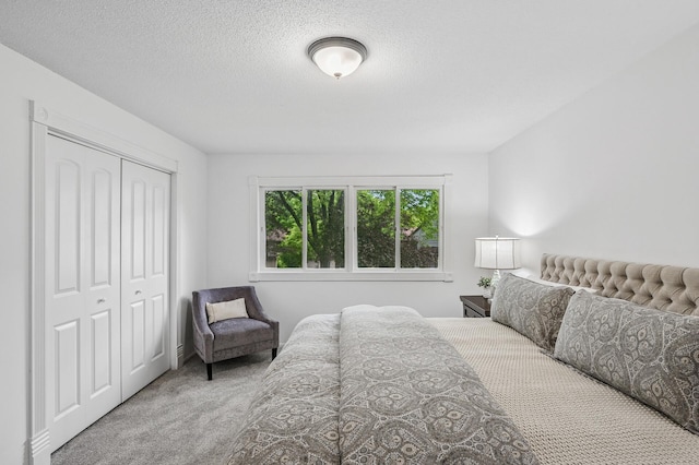 135 Eagle Lake Dr, Maple Grove, MN 55369 - carpeted bedroom featuring a closet and a textured ceiling