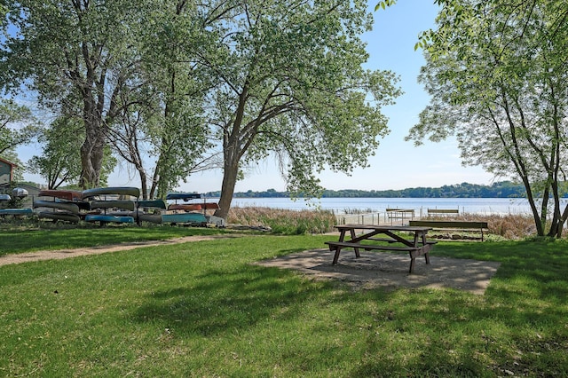 135 Eagle Lake Dr, Maple Grove, MN 55369 - view of community featuring a yard and a water view