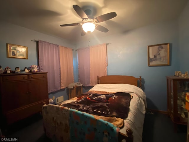 2828 Matilda St, Roseville, MN 55113 - bedroom featuring ceiling fan