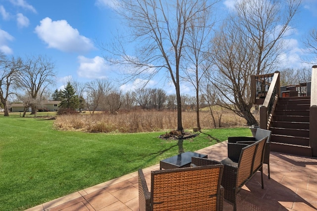 1284 Otter Ridge Rd, White Bear Twp, MN 55110 - view of patio with stairs