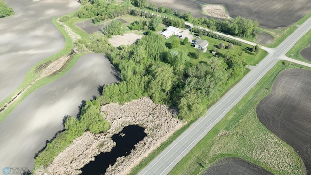 6673 230th St N, Cromwell Twp, MN 56549 - aerial view of property and surrounding area featuring a large body of water