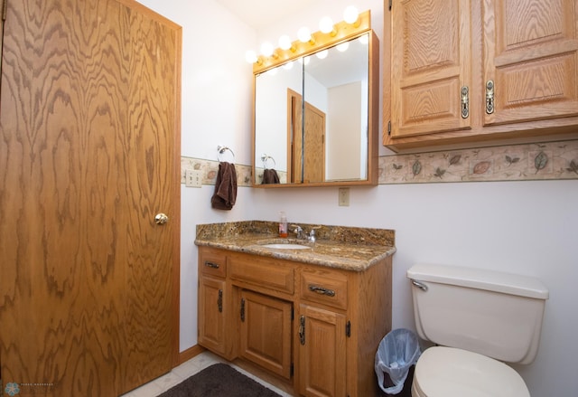 6673 230th St N, Cromwell Twp, MN 56549 - half bathroom featuring toilet and vanity