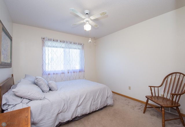 6673 230th St N, Cromwell Twp, MN 56549 - bedroom featuring carpet flooring, baseboards, and a ceiling fan
