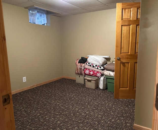 12176 2nd St, Northome, MN 56661 - below grade area with carpet flooring