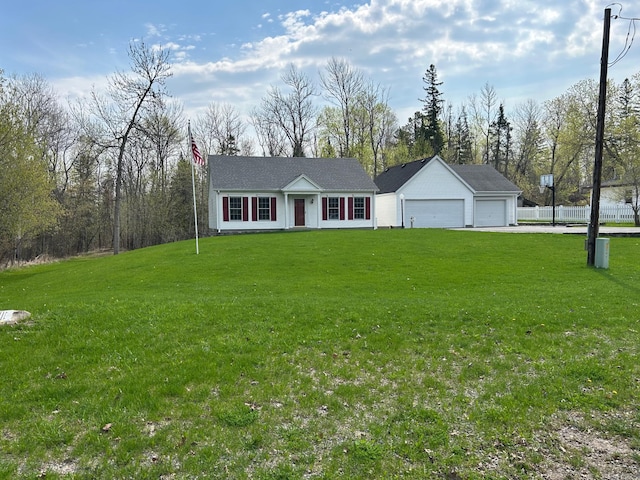 12176 2nd St, Northome, MN 56661 - view of front of home featuring an attached garage, driveway, and an outdoor structure