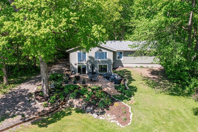 49935 Acacia Trl, Nessel Twp, MN 55080 - view of green lawn with a patio