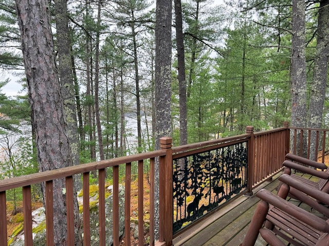 7236 Far N Rd, Buyck, MN 55771 - view of wooden deck