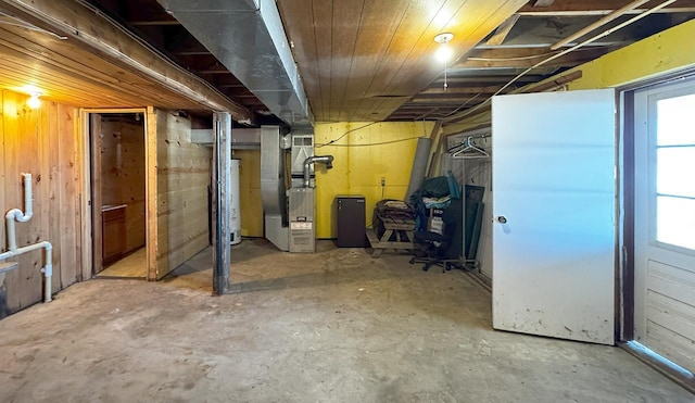 3165 Randa Rd, Orr, MN 55771 - basement with gas water heater and heating unit