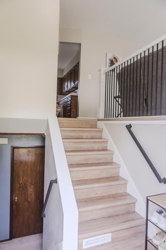 view of stairs