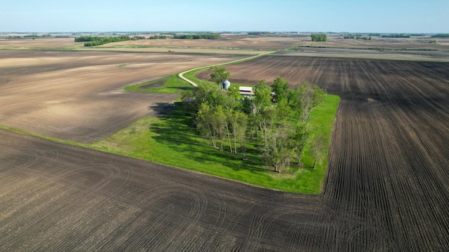 aerial view of sparsely populated area
