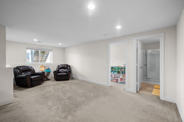 4118 San Vitero Ct, Victoria, MN 55318 - sitting room with carpet, recessed lighting, and baseboards