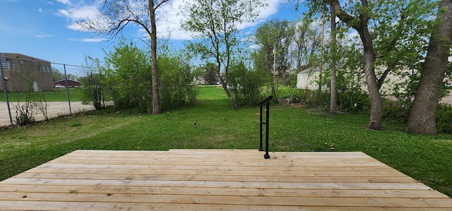703 2nd St, Henning, MN 56551 - view of wooden deck