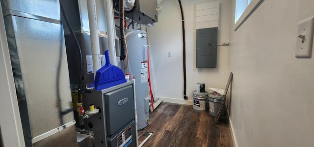 703 2nd St, Henning, MN 56551 - utilities with electric water heater, electric panel, and heating unit