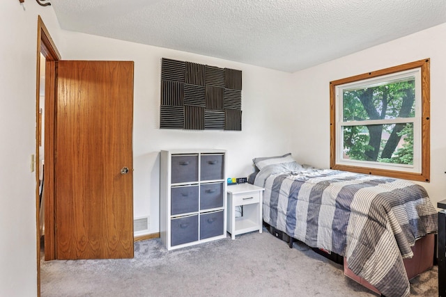 6012 Beard Ave N, Brooklyn Center, MN 55429 - carpeted bedroom featuring a textured ceiling