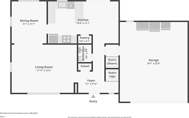 6012 Beard Ave N, Brooklyn Center, MN 55429 - room layout