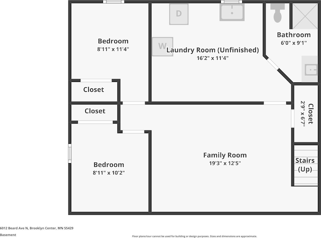 6012 Beard Ave N, Brooklyn Center, MN 55429 - property floor plan